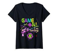 Femme Laser Tag Tenue d'anniversaire pour Fille 8e 9e T-Shirt avec Col en V