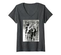Femme Last of The Summer Wine Clegg Compo & Co Comédie T-Shirt avec Col en V