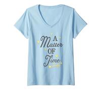 Femme Laufey Matter of Time Stars T-Shirt avec Col en V