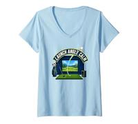 Femme Launch Angle Calm Simulateur Golf Entraînement T-Shirt avec Col en V