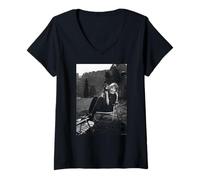 Femme Laura Palmer Actrice Sheryl Lee Twin Peaks par Michael Grecco T-Shirt avec Col en V