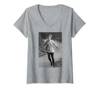 Femme Laura Palmer Twin Peaks Actrice Sheryl Lee par Michael Grecco T-Shirt avec Col en V