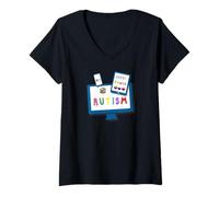 Femme l'Autisme est Mon Super Pouvoir T-Shirt avec Col en V