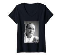 Femme Le Boxeur Henry Cooper entraîne Le Board of Control Gym Contre Joe Bugner T-Shirt avec Col en V
