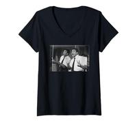 Femme Le boxeur Muhammad Ali prédit une victoire de 7e ronde contre Joe Bugner T-Shirt avec Col en V