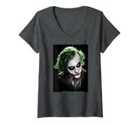 Femme Le Chevalier Noir et Tous Les Personnages et éléments connexes T-Shirt avec Col en V