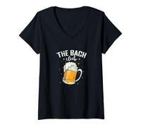 Femme Le Club de Bach T-Shirt avec Col en V