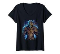 Femme Le Combattant de l'ombre des ténèbres T-Shirt avec Col en V