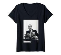 Femme Le comédien Eric Morecambe & Wise Fait la du Livre Mr Lonely T-Shirt avec Col en V