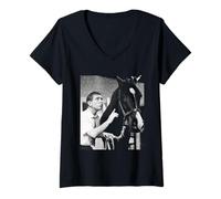 Femme Le comédien Norman Wisdom et Nellie The Horse The Early Bird T-Shirt avec Col en V