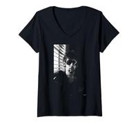 Femme Le Conte de fées des Pogues Shane McGowan de New York par AJ Barratt T-Shirt avec Col en V