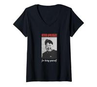Femme Le dictateur Kim Jong Un ne Vous Excuse jamais d'être Vous-même T-Shirt avec Col en V