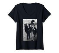 Femme Le Duo Comique The Two Ronnies au Palais de Buckingham 1978 T-Shirt avec Col en V