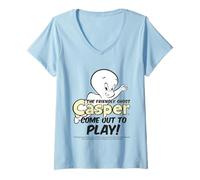Femme Le Film The Friendly Ghost de Casper va être diffusé T-Shirt avec Col en V
