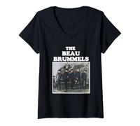 Femme Le Groupe Beau Brummels T-Shirt avec Col en V