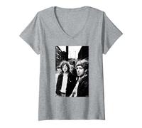 Femme Le Groupe de Rock La's There She Goes d'AJ Barratt T-Shirt avec Col en V