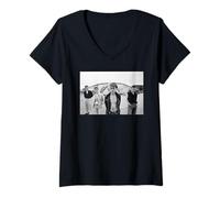 Femme Le Groupe électronique Depeche Mode de Dave Gahan Le Mur de Berlin T-Shirt avec Col en V