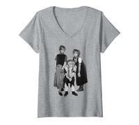 Femme Le Groupe Pop Bananarama Really Saying Something 1982 T-Shirt avec Col en V