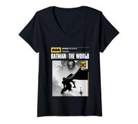 Femme Le Joker Halloween Design Batman : Le Monde T-Shirt avec Col en V