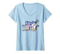 Femme Le Logo dessiné des années 90 de MTV Have A Nice Day T-Shirt avec Col en V