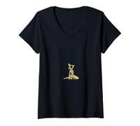 Femme Le Marron Inconnu Neg Mawon, Makandal. T-Shirt avec Col en V