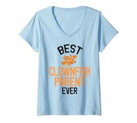 Femme Le Meilleur Poisson-Clown de Tous Les Temps : Un Mignon Poisson de Compagnie T-Shirt avec Col en V