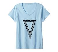 Femme Le même Endroit T-Shirt avec Col en V