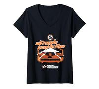 Femme Le Merch All Roads Lead du Film Fast and Furious T-Shirt avec Col en V