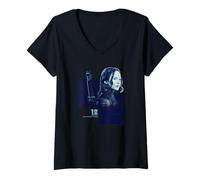 Femme Le Monde des Hunger Games Katniss Everdeen T-Shirt avec Col en V