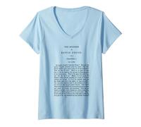 Femme Le Mystère d'Edwin Drood, première Page de Charles Dickens T-Shirt avec Col en V