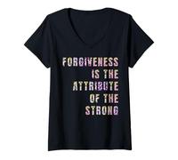 Femme Le Pardon est l'attribut du Fort T-Shirt avec Col en V