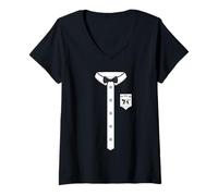 Femme Le père du Lait T-Shirt avec Col en V