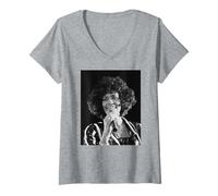 Femme Le Plus Grand Amour de Tous pour la tournée Moment of Truth de Whitney Houston T-Shirt avec Col en V