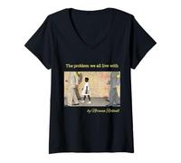 Femme Le problème avec lequel nous vivons tous. Ruby Bridges par Norman Rockwell T-Shirt avec Col en V