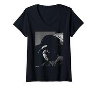 Femme Le Rappeur LL Cool J Mama Said Knock You Out Michael Grecco T-Shirt avec Col en V