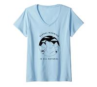 Femme Le réchauffement Climatique est Tout Naturel (Graphique Ours Polaire) T-Shirt avec Col en V