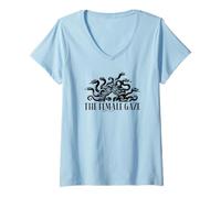 Femme Le Regard féminin : déesse Grecque, Serpent, féministe T-Shirt avec Col en V