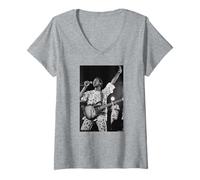 Femme Le Roi Sunny Adé et Ses Beats africains en Direct Michael Grecco T-Shirt avec Col en V