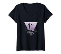 Femme Le Stand up Paddling is My Dream T-Shirt avec Col en V