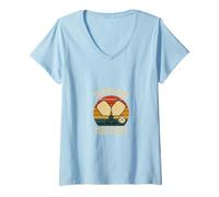 Femme Le Tennis rétro pour Joueur de Pickleball était trop Facile T-Shirt avec Col en V