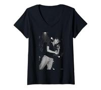Femme Leader Britpop Débuts Live par Andy Willsher T-Shirt avec Col en V