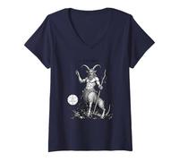 Femme Lechies, la gardienne des Secrets T-Shirt avec Col en V