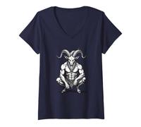 Femme Lechies - Un démon Folklorique des Bois T-Shirt avec Col en V