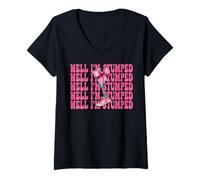 Femme Leg Amputee Amputation Prothèse Leg Girl Well I'm Stumped T-Shirt avec Col en V