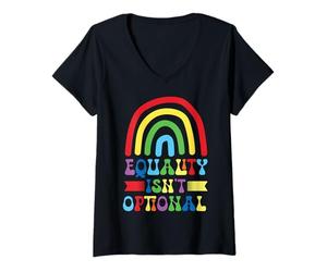 Femme L'égalité n'est Pas facultative T-Shirt avec Col en V