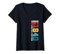 Femme Legend Since 1940 Édition limitée 85 Ans 85e Anniversaire T-Shirt avec Col en V
