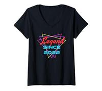 Femme Legend Since 2010 T-Shirt avec Col en V