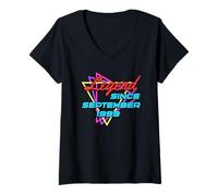 Femme Legend Since September 1999 T-Shirt avec Col en V