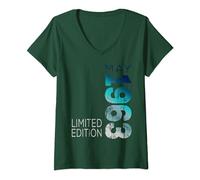Femme Légendaire mai 1963 Année 1963 Rétro 1963 Vintage 1963 T-Shirt avec Col en V