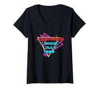 Femme Legendary Since July 1998 T-Shirt avec Col en V